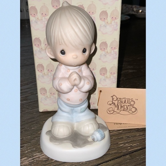 Precious Moments 1986 Help Lord, I’m In A Spot”Enesco Original Box 5.5” - Picture 1 of 9